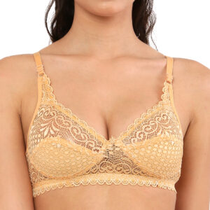 Golden Net Bra Non-Padded for Women | HKChoice.in
