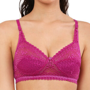 Purple Net Bra Non-Padded for Women (HK Choice)