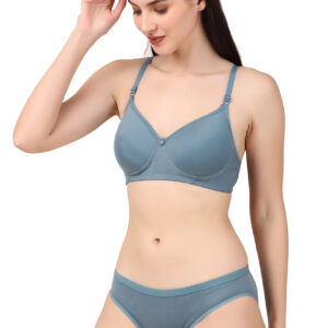 Padded Bra & Panty in Grey Color (HK Choice)