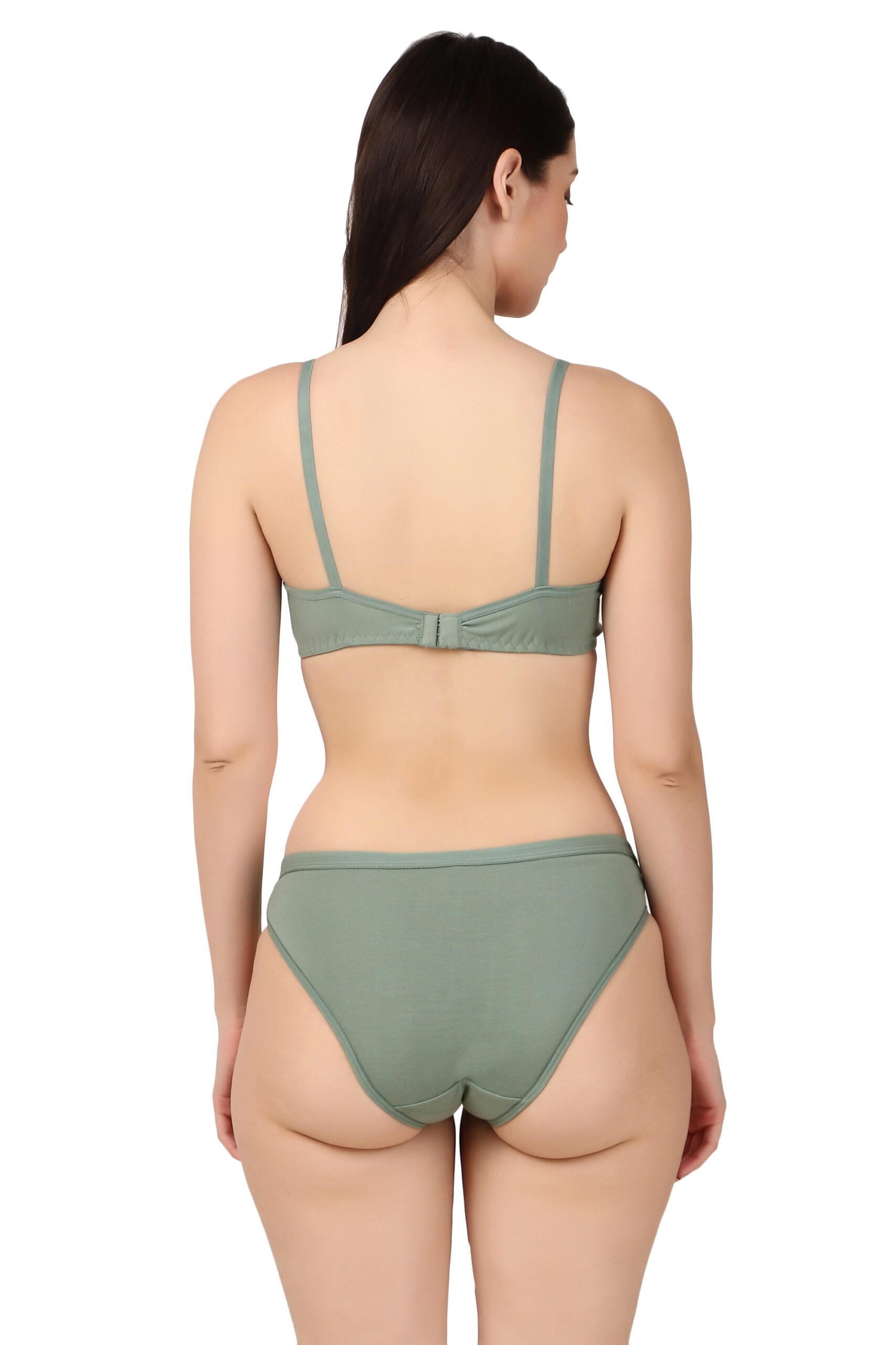 Padded Bra & Panty in Green Color (HK Choice)